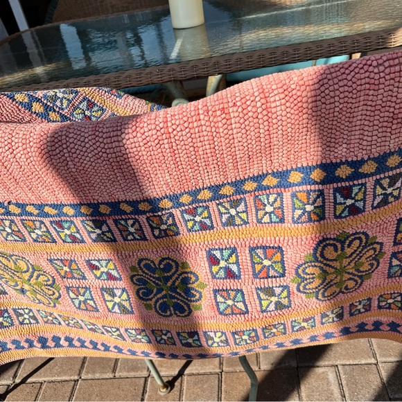 Handmade Colorful Patterned Area Rug 3 x 5 - Picture 5 of 6